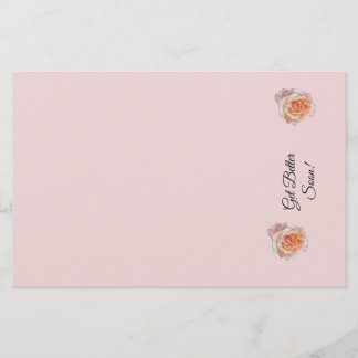 Bessere Rose - Rosa Stationierung Briefpapier