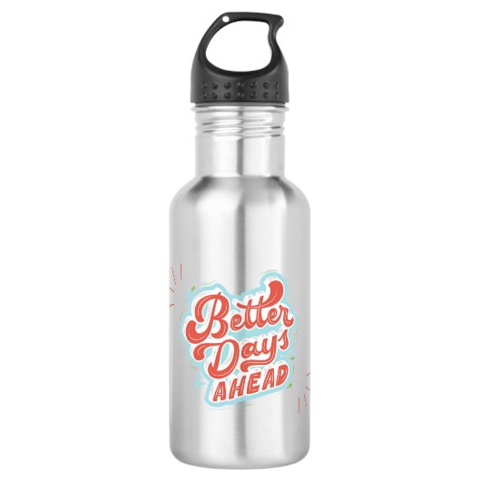 Bessere Tage Edelstahlflasche (Vorderseite)