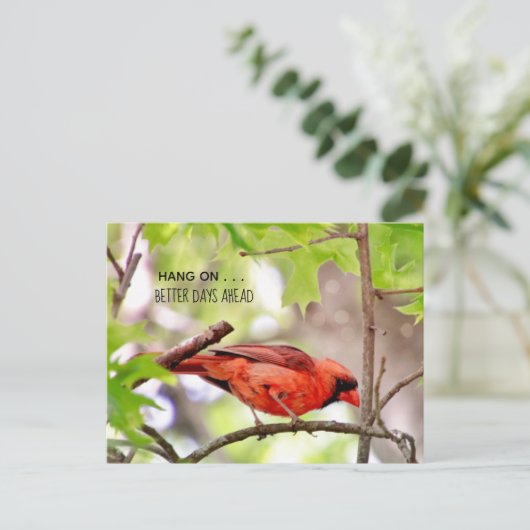 Bessere Tage kommen auf Postkarte (Stehend Vorderseite)