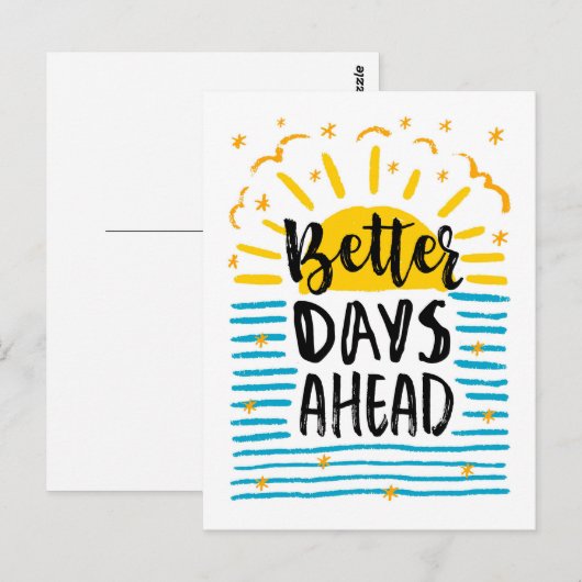 Bessere Tage Postkarte (Vorne/Hinten)