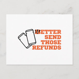 Bessere Übermittlung dieser Rückerstattungen Postkarte