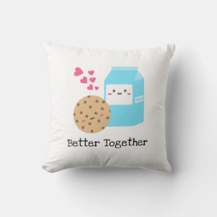 Bessere Zusammenarbeit Kawaii Milch und Cookies Ni Kissen