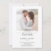 Bessere Zusammenarbeit mit einer modernen Foto-Eng Einladung (Vorderseite)