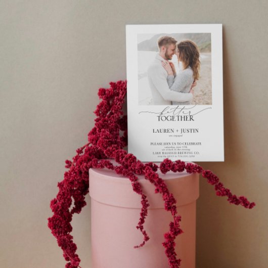 Bessere Zusammenführung Moderner 4-Foto QR Code Ve Einladung