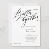 Bessere Zusammenführung Moderner Kalligrafie Schwa Einladung (Vorderseite)