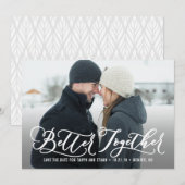 Bessere Zusammenführung moderner Save the Date-Kar Date (Vorne/Hinten)