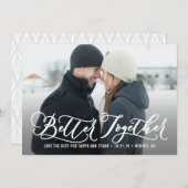 Bessere Zusammenführung moderner Save the Date-Kar Save The Date (Vorne/Hinten)