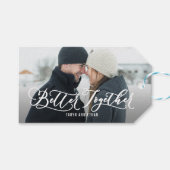 Bessere Zusammenführung von EDITABLE FARBEN Save t Geschenkanhänger (Vorderseite (Horizontal))