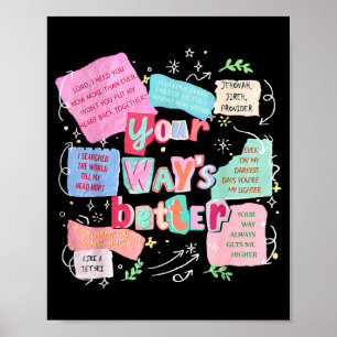Besserer Bibelvers Jesu Weg Glaubens Coquette Poster