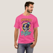 Besserer Cricket-Player T-Shirt (Vorne ganz)