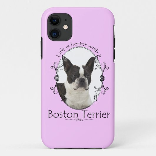 Besserer Fall des Bostons Terrier Smartphone des Case-Mate iPhone Hülle (Rückseite)