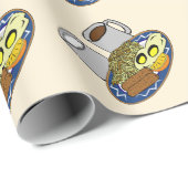 Besserer Frühstücksmonat - Eier Geschenkpapier (Rolleneckpunkt)