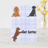 Besserer Hund Karte (Gelbe Blume)