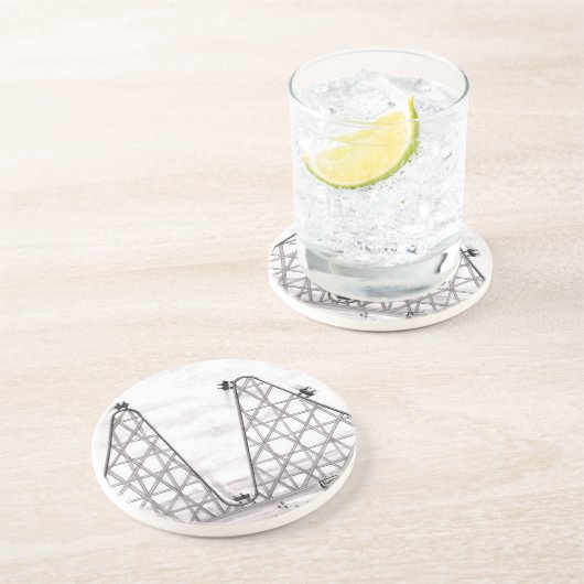 Besserer schlechterer Rollen-Untersetzer Sandstein Untersetzer (Seite)