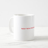 Besserer Vater als Agamemnon Kaffeetasse (Vorderseite Links)