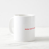 Besserer Vater als Kronos Kaffeetasse (Vorderseite Links)