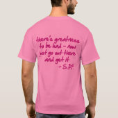 Besseres Betterness T-Shirt (rosa Körper) (Rückseite)
