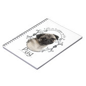 Besseres der Mops-Notizbuch des Lebens Notizblock (Linke Seite)