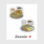 besseres Frühstück Monat Aufkleber (Blatt)