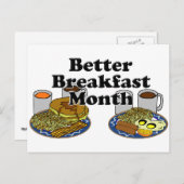 besseres Frühstück Monat Postkarte (Vorne/Hinten)