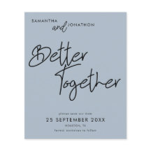 Besseres gemeinsam - Dusty Blue Save the Date