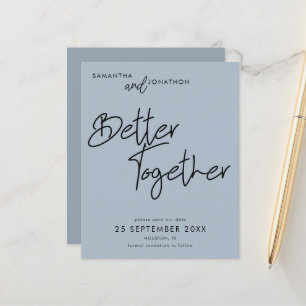 Besseres gemeinsam - Dusty Blue Save the Date