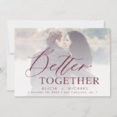 Besseres gemeinsam Skript Hochzeit Foto Save the D Date (Vorderseite)