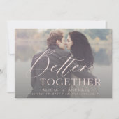 Besseres gemeinsam Skript Hochzeit Foto Save the D Date (Vorderseite)