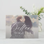 Besseres gemeinsam Skript Hochzeit Foto Save the D Save The Date (Stehend Vorderseite)