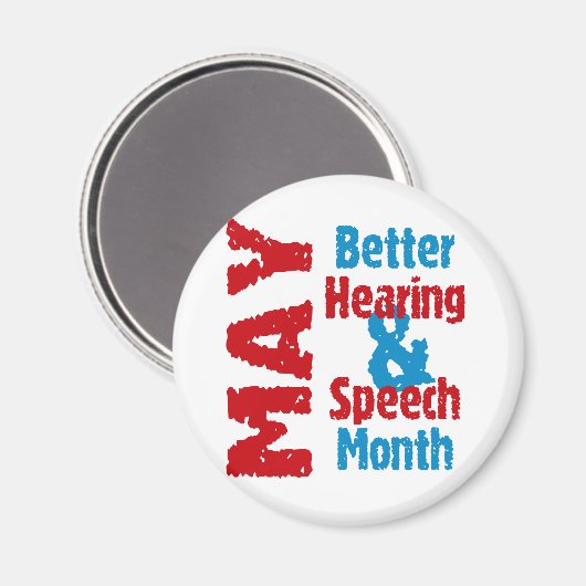 Besseres Hören und Reden Monat Magnet (Vorderseite/Rückseite)