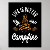 Besseres Leben am Campfeuer Poster (Vorne)