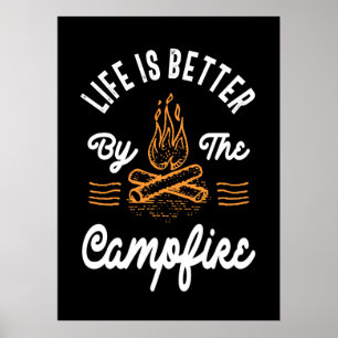 Besseres Leben am Campfeuer Poster