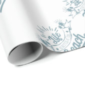 Besseres Leben am Strand Geschenkpapier (Rolleneckpunkt)
