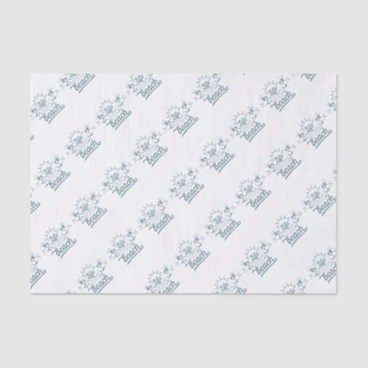 Besseres Leben am Strand Seidenpapier (Vorderseite)