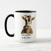 Besseres Leben auf dem Bauernhof, bei der Ziege, b Tasse (Links)