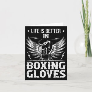 Besseres Leben beim Boxhandschuhen Karte
