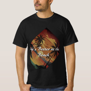 Besseres Leben beim Sonnenuntergang T-Shirt