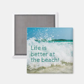 Besseres Leben in der Strandwave Magnet (Vorderseite/Rückseite)