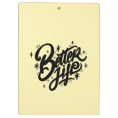 Besseres Leben Klemmbrett (Rückseite)