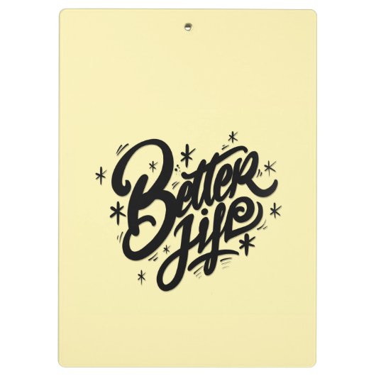 Besseres Leben Klemmbrett (Rückseite)