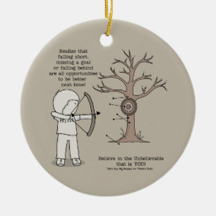 Besseres nächstes Mal Keramikornament