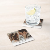 Besseres Zusammenführen von Skript-Foto Save the D Rechteckiger Pappuntersetzer (Vor Ort)