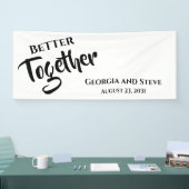 Besseres Zusammenspiel Personalisierter Hochzeitsf Banner (Messe)