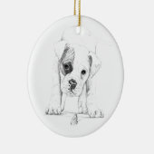 Bessern Sie einen Boxer-Welpen aus, der Kunst Keramikornament (Rechts)