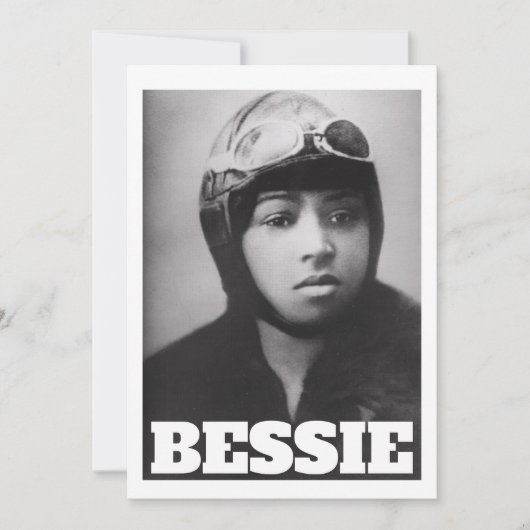 Bessie Coleman - Aviation Pioneer Dankeskarte (Vorderseite)