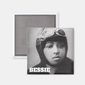 Bessie Coleman - Aviation Pioneer Magnet (Vorderseite/Rückseite)