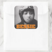 Bessie Coleman - Aviation Pioneer Quadratischer Aufkleber (Tasche)