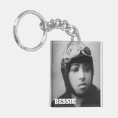 Bessie Coleman - Aviation Pioneer Schlüsselanhänger (Vorderseite links)