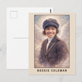 Bessie Coleman Aviatrix Angel Postkarte