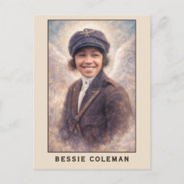 Bessie Coleman Aviatrix Angel Postkarte